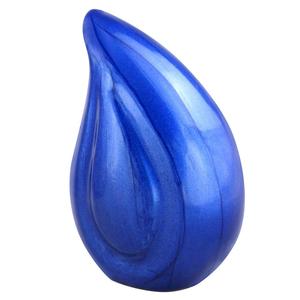 โกศใส่เถ้ากระดูกอลูมิเนียมทรงหยดน้ำตาสีน้ำเงินเข้ม - Product Image 6