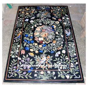 Parures florales en marbre noir, 5 pièces, Top de Table à manger - Product Image 1