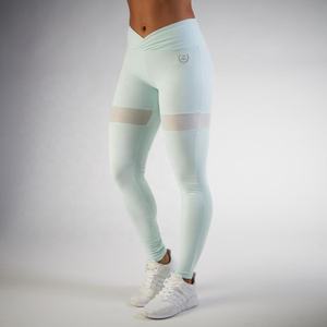 เลกกิ้งออกกำลังกายผ้าถักระบายอากาศเอวสูงสำหรับผู้หญิงชุดเล่นโยคะลำลอง - Product Image 1