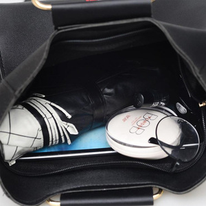 2 Pièces/ensemble Mode Femmes Composite PU Cuir Treillis Impression Sac À Main Sac À Bandoulière Portefeuilles Sac À Main Ensemble - Product Image 5