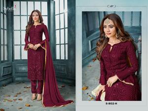 Anarkali สูท/ชุด Anarkali/งานมือ Anarkali Salwar Kameez (Salwar And Kameez) - Product Image 5