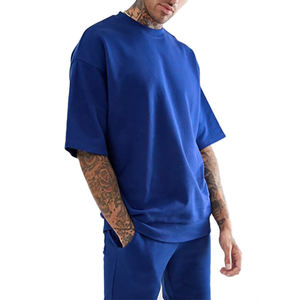 Camiseta azul de 2 piezas para hombre, traje informal de 2 piezas para primavera y verano, 2020 - Product Image 3