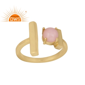 Barra de piedras preciosas de ópalo Natural ajustable, joyería de plata 92,5 sólida, joyería de piedras preciosas chapadas en oro, venta al por mayor - Product Image 1