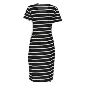 Cuerpo transpirable hasta la rodilla sólido de manga corta personalizado para mujer estilo de fiesta informal salidas de discoteca de verano/primavera - Product Image 4