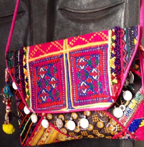 Banjara Vintage Cotton Fabric <b>Envelope</b> Clutch Bag with Embroidery Coin Work Handmade Ethnic Bohemian Women Designer Purse - Product Image 1