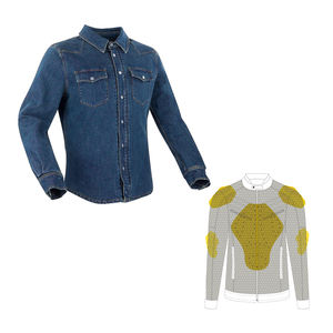 Hot Selling AA Aramid Lining <b>Denim</b> <b>Jacket</b> for Men Fashionable Collared Style Shirts with Prime Protection - Product Image 1