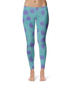 กางเกงเลกกิ้งที่ได้รับแรงบันดาลใจจาก Sully-Fur Monsters-Inc แบบสั่งทำพิเศษ - มีให้เลือกทั้งแบบ Capri และแบบเต็มตัว - Product Image 2