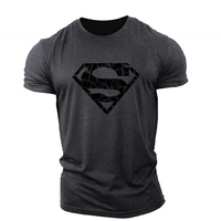 T-shirt de sport tendance homme/femme, design super simple, personnalisable OEM, mode, 100% coton, tissu tissé et tricoté, 10 pièces (avant)