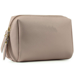 Ladies Vintage Style Mini Makeup <b>Bag</b> Luxury PU Leather Zipper Closure Custom Logo Bulk <b>Sale</b> Wholesale Price Low Cost - Product Image 3