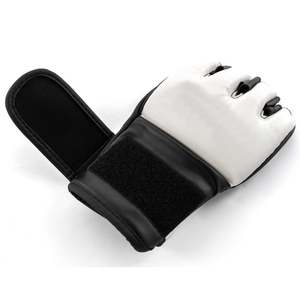 Gants de boxe MMA sur mesure de haute qualité à doigts entiers, 8oz 12oz, en cuir PU respirant, avec sangle de poignet réglable, pour entraînement en extérieur - Product Image 5