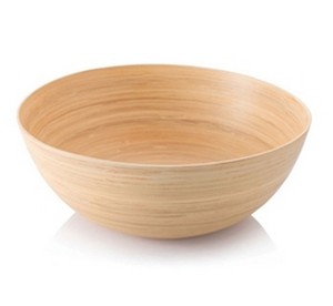 Bol à salade rond en bambou biodégradable jetable, ton chaud, ensemble pour la cuisine, voyage, bol en fibre de bambou poli, sans danger pour les aliments - Product Image 2