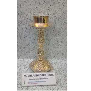 Église porte-bougie entièrement gravé, fournitures d'église, nouveau design - Product Image 1