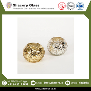 Serene-portavasos de cristal Mercury, Soporte redondo de 4,5X4,5X3,5 pulgadas - Product Image 2