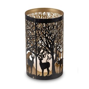 Bougeoir suspendu en métal de conception antique personnalisé pour l'extérieur forme ronde sculptée à la main votive pour Noël - Product Image 3