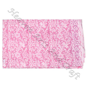 Tela de base hecha a medida Bloque de mano Estampado de algodón suave Floral Bloque indio Impreso Ropa para juguetes Estilo de punto Diseño de ropa - Product Image 6