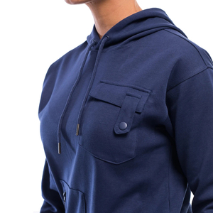 Ensembles de sweats à capuche pour femmes de haute qualité, logo personnalisé tissé, en coton bambou éponge, couleur et taille personnalisables pour l'hiver - Product Image 6