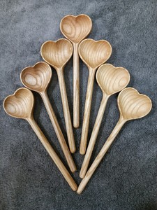 Ensemble de cuillères en bois sculpté de vente chaude cuillère de cuisine amicale avec l'environnement du Vietnam ensemble de cuillères en bois naturel - Product Image 3