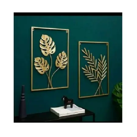 Neuestes Design Gold Farbe Metall Wand kunst Kunden spezifische Form und Größe Messing Wand kunst zu einem angemessenen Preis