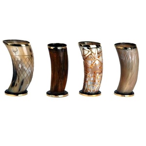 2021 Best Quality Natural Crafts Drinking Horn - Product Image 1