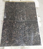 Dalles de granit indien brun flammé, pierres décoratives, garantie 5 ans, meilleur prix, revêtement de sol extérieur moderne, pavage, escaliers