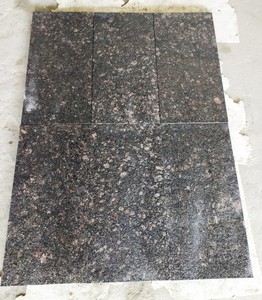 กระเบื้องแกรนิตเปลวไฟสีน้ำตาลเข้มของอินเดียทันสมัยสำหรับปูพื้นภายนอกปูผนังบันไดทางเดินกลางแจ้ง - Product Image 3