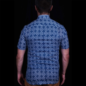 Venta al por mayor del fabricante camisa para hombres casual camisas 100% venta al por mayor impreso camisa indigo - Product Image 2