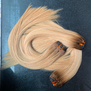 Extension de cheveux humains de couleur blonde droite super dessinée de qualité supérieure à partir de cheveux bruts vietnamiens - Product Image 1