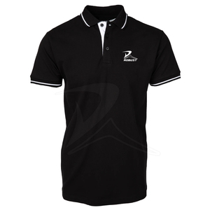 เสื้อยืดผู้ชายคุณภาพสูง คอโอ แขนสั้น ติดกระดุมครึ่งตัว ดีไซน์เรียบง่าย สีพื้น ไซส์ใหญ่ แบบรัดรูป ตัดต่อสี - Product Image 1