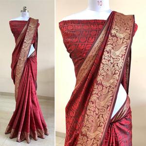 Surat marché de gros bas prix Viscose Saree robe Salwar Kameez costume Blouse luxe vêtements de fête de mariage - Product Image 5