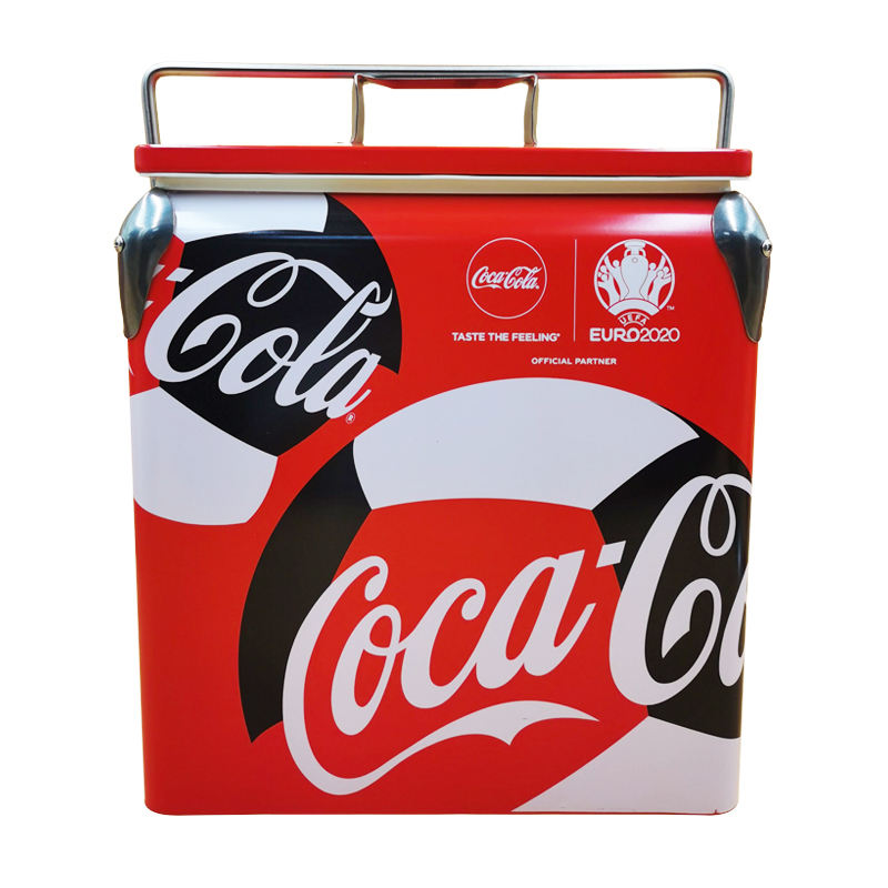 ホイール付きメタルブリキクーラーアイスチェストヴィンテージ