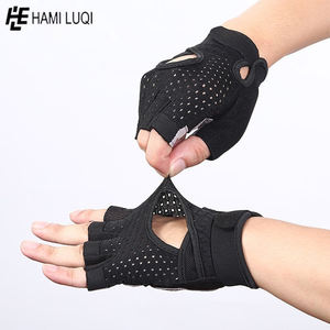 Wholesale Crossfit Leather Gym <b>Gloves</b> for Sports Spandex <b>Weight</b> Lifting <b>Gloves</b> for Workout Bodybuilding & Power <b>Training</b> - Product Image 5