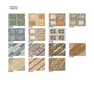 Sản xuất tại Ấn Độ kỹ thuật số gốm sàn gạch 400x400mm tráng men bề mặt phong cách cổ điển cho bên ngoài vật liệu xây dựng - Product Image 1