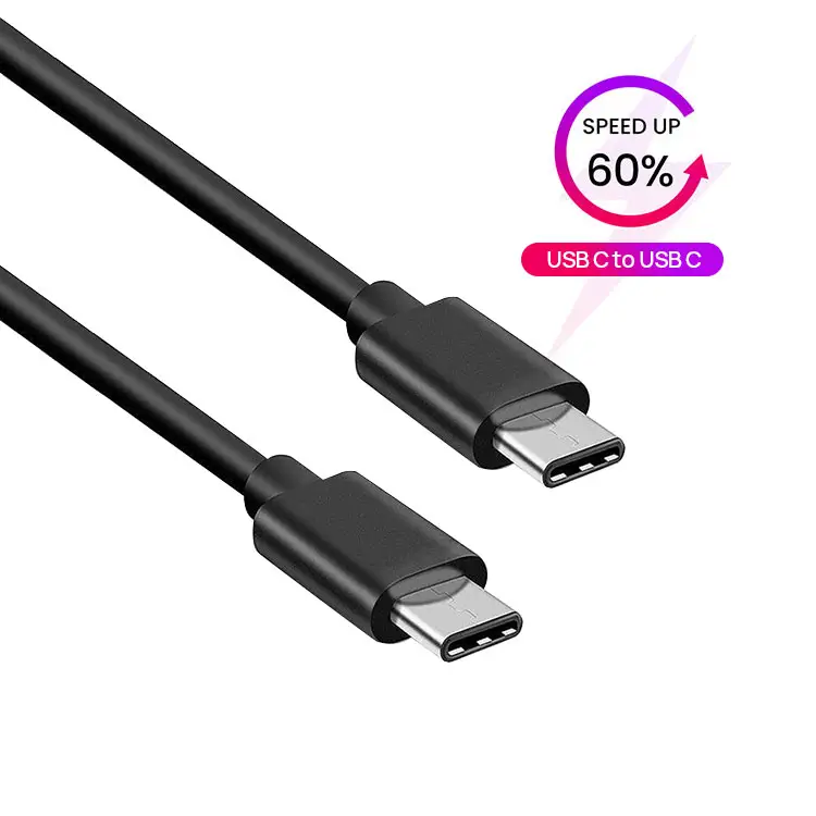 Customize OEM PD 18W 60W 100W Short 50cm 1Meter To 3M 6ft 10Ft Android phone Type c2c cable Fast Charging USB C Cable Type Kable