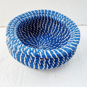 Wholesale Wrapped Fabric <b>Seagrass</b> Storage <b>Basket</b> Sweet Grass Design for Home Organization - Product Image 1