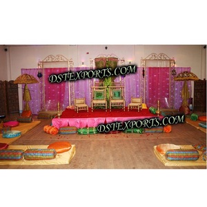 Scène de mehanna décorative moderne, pour mariage indien, montage de scène traditionnel, livraison gratuite - Product Image 1