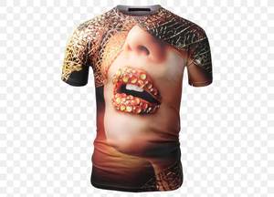 Camiseta 100% de algodón con cuello redondo para hombre, estampado Digital 3D, manga corta de alta calidad, ajuste de gran tamaño, longitud larga, precio al por mayor - Product Image 3