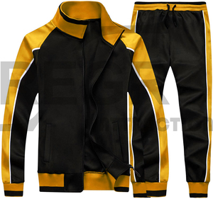 Wholesale OEM Fitted Sweatsuit Tracksuit Zipper Hoodies <b>Jogging</b> Men Jogger Track Suit - Product Image 5