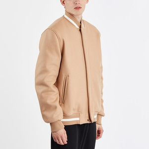 OEM New <b>men</b> winter unisex button down college letterman <b>bomber</b> <b>jackets</b> custom baseball <b>varsity</b> <b>jacket</b> - Product Image 3