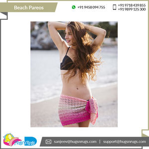 Fabricante de productos de playa de alta calidad de patrón atractivo Venta más alta 100% OEM Ropa de playa personalizada Pareos de playa. - Product Image 3