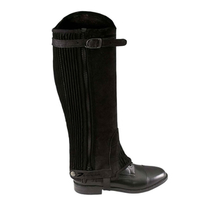 Demi-chaps en cuir véritable complet en cuir de vache souple chaps d'équitation équipement de protection du corps pour unisexe vente en gros - Product Image 6