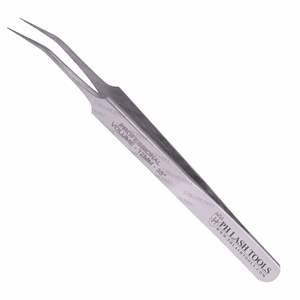 แหนบต่อขนตาสเตนเลส12มม.,แหนบต่อขนตาสเตนเลสมืออาชีพฉลากส่วนตัว35องศา - Product Image 2