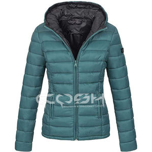 Chaquetas hinchadas de Invierno para mujer, forro polar acolchado transpirable con cuello levantado tejido de Pakistán - Product Image 2