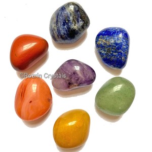 <b>Chakra</b> Tumbled <b>Set</b> For Meditation - Product Image 1