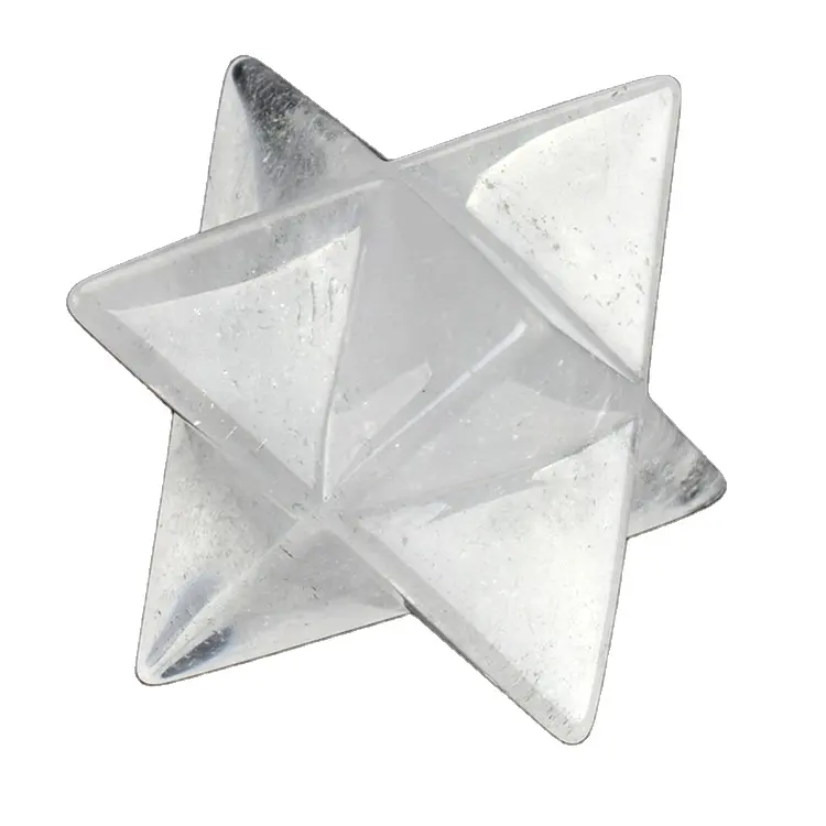 نجوم طبيعية للتأمل كريستال ميركابا شفاء تحاكي الطبيعية كوارتز صافي الأعلى مبيعاً