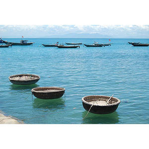 Bateau en bambou naturel du Vietnam - Bateau rond en bambou pour les sports et la pêche // Mme Rachel : +84896436456 - Product Image 6
