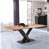 Pieds en métal noir, base en métal pour table à manger, table de bureau, base en métal, commande personnalisée