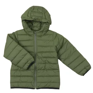 2023 Custom olive puffer jacket Yasin Wears men's padded puffer jacket for men winter jackets outdoor sports wear od green