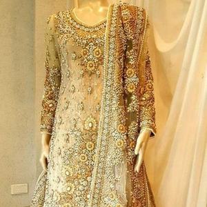 Designer chic indien pakistanais Kameez Lehenga-Robe de mariée avec broderie lourde Zardozi 2019 - Product Image 1