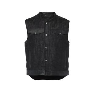 <b>Fashion</b> Leather Breathable <b>Men</b> Motorcycle Zipper Slim-Fit Sleeveless PU Leather Street-Wear Cycling <b>Vest</b> Waistcoats - Product Image 1