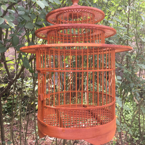 Jaula de pájaro de bambú, diseño más nuevo y de buena calidad, precio barato, 100% hecho en VIETNAM por el Mejor artesano - Product Image 6
